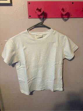 Pihl Denim White Cotton T shirt